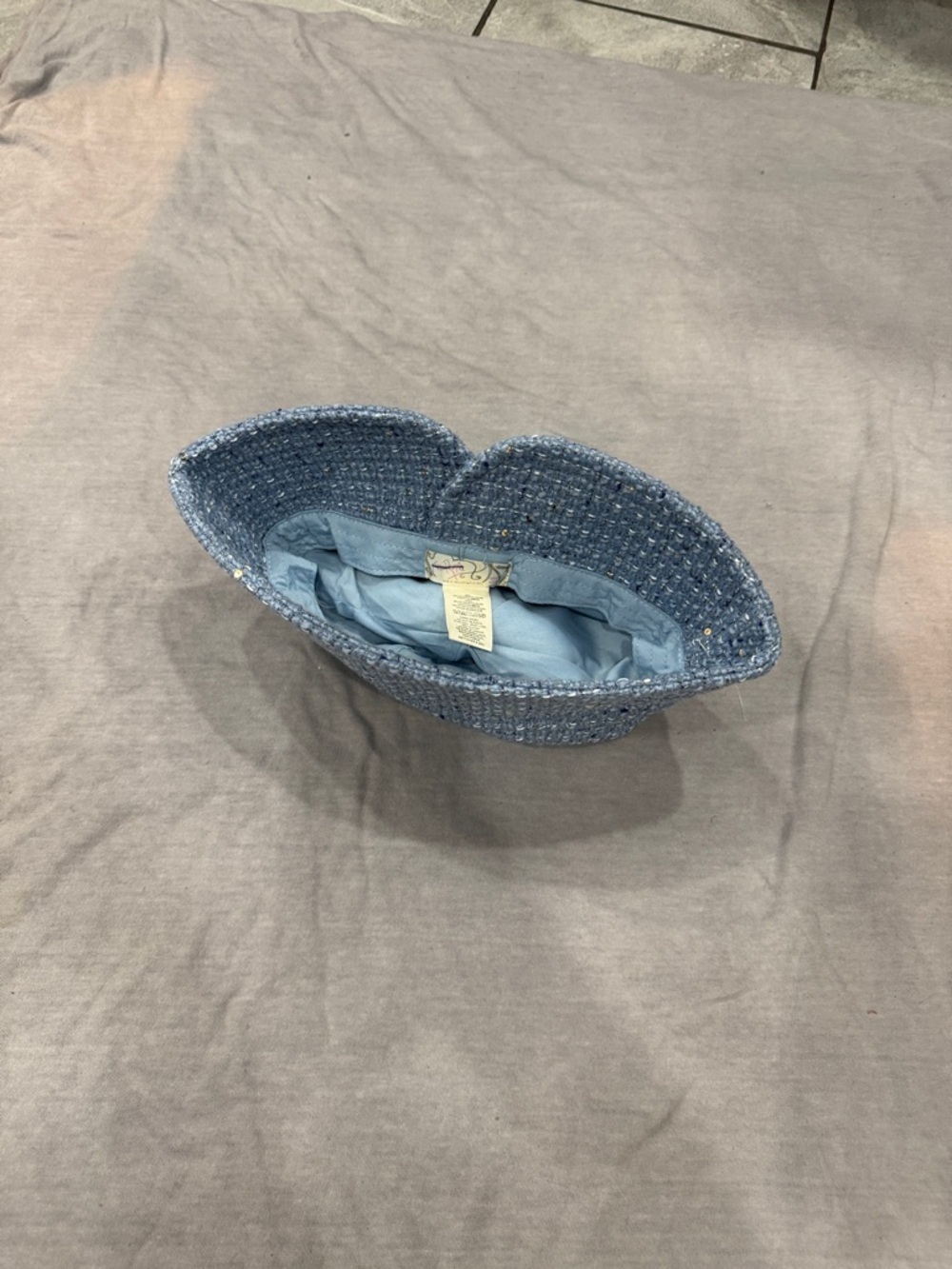 Bucket hat Knit Beanie Hat with Sequin Detail - Picture 2 of 2